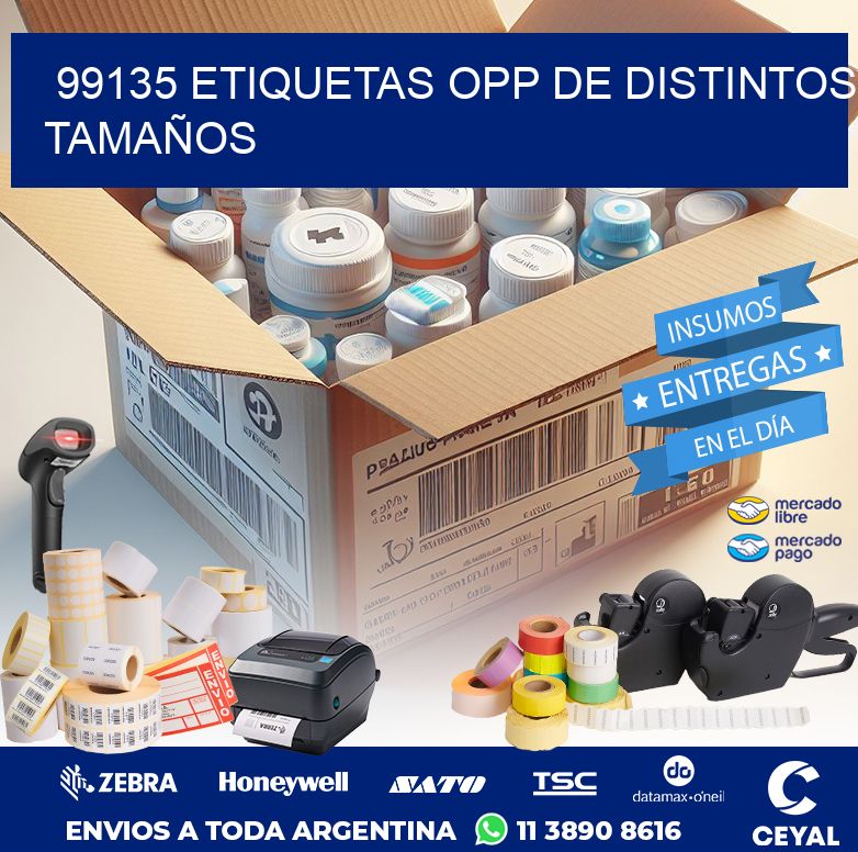 99135 ETIQUETAS OPP DE DISTINTOS TAMAÑOS
