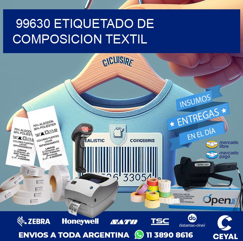 99630 ETIQUETADO DE COMPOSICION TEXTIL