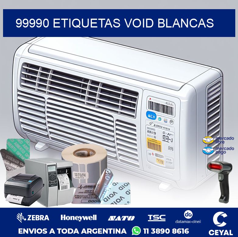 99990 ETIQUETAS VOID BLANCAS