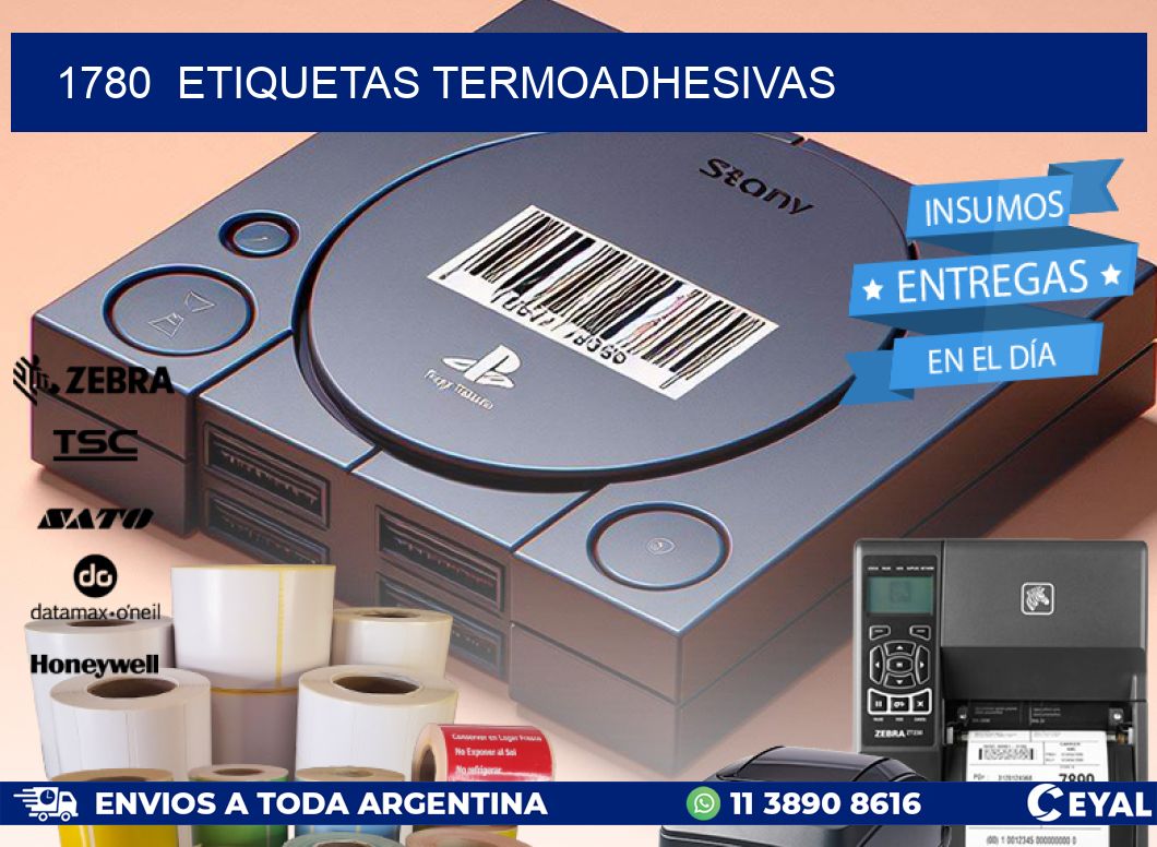 1780 ETIQUETAS TERMOADHESIVAS