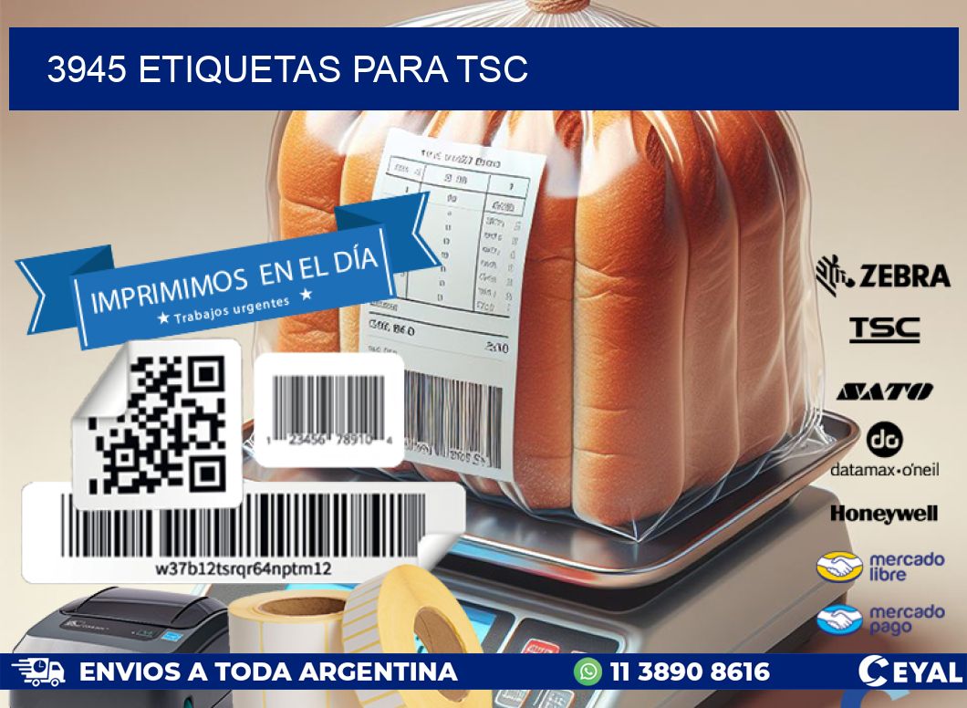 3945 ETIQUETAS PARA TSC