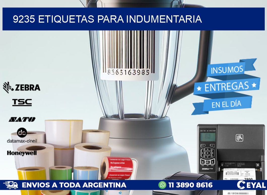 9235 ETIQUETAS PARA INDUMENTARIA