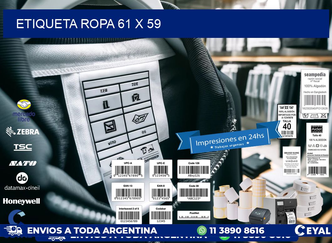 ETIQUETA ROPA 61 x 59