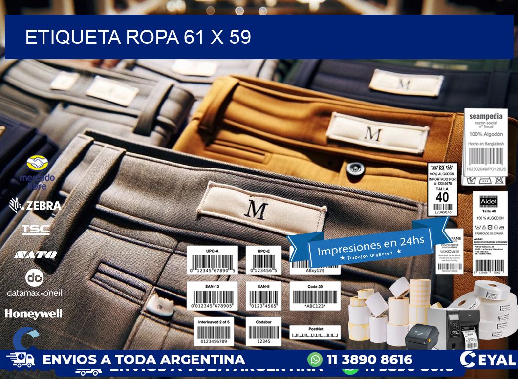 ETIQUETA ROPA 61 x 59