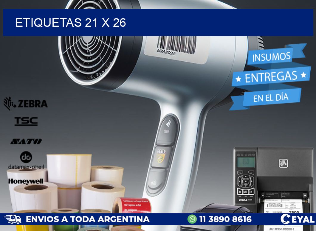 ETIQUETAS 21 x 26