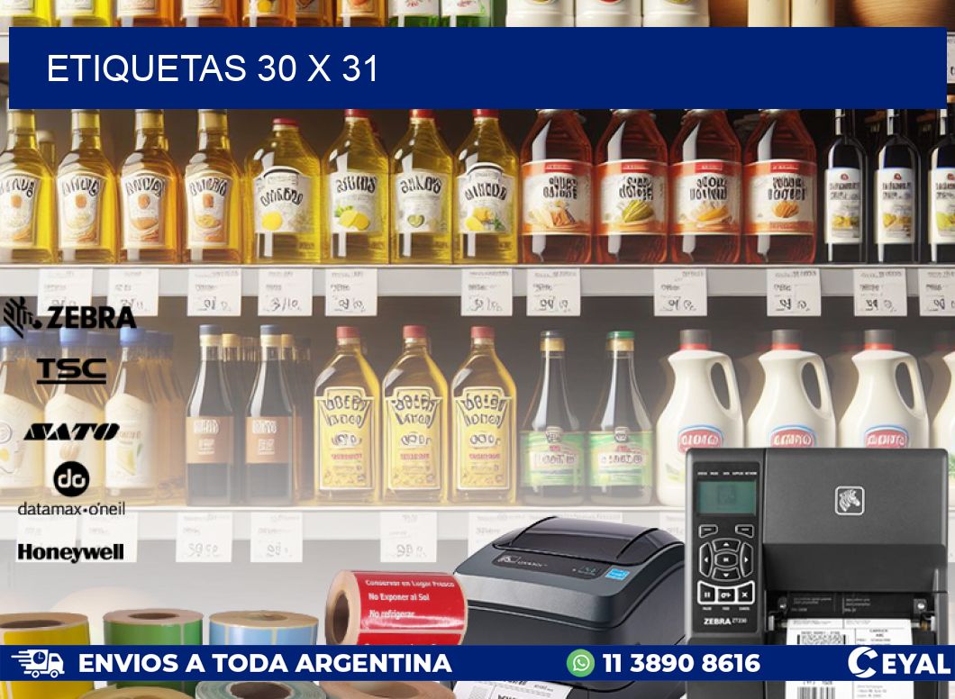ETIQUETAS 30 x 31