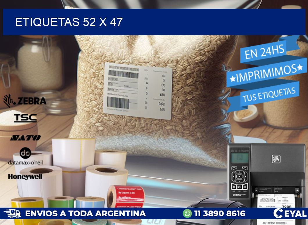 ETIQUETAS 52 x 47