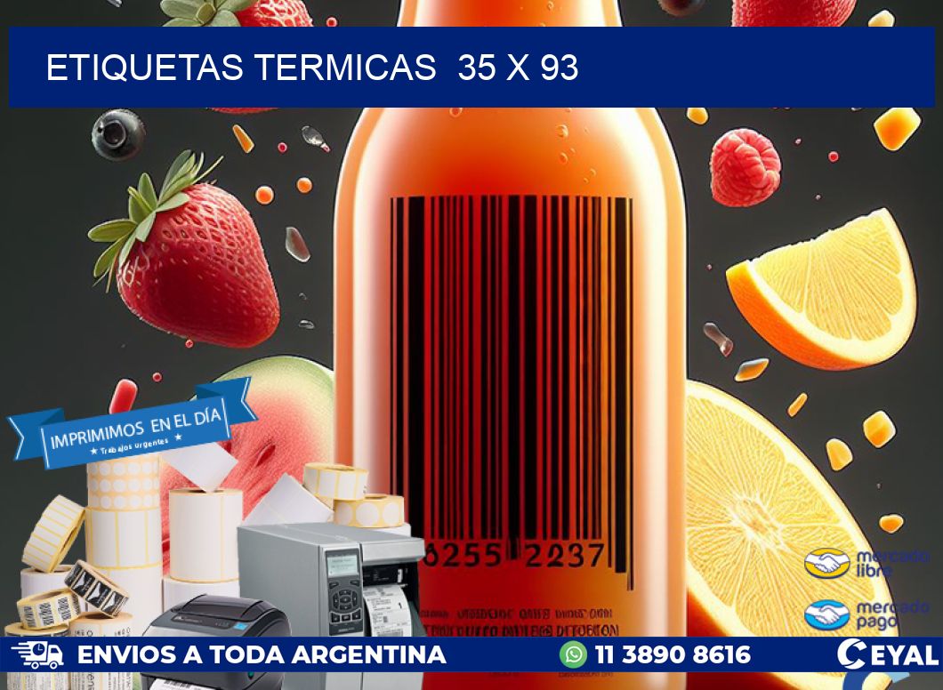 ETIQUETAS TERMICAS 35 x 93
