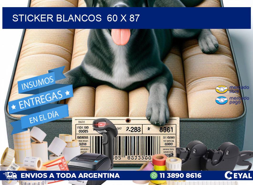 STICKER BLANCOS 60 x 87