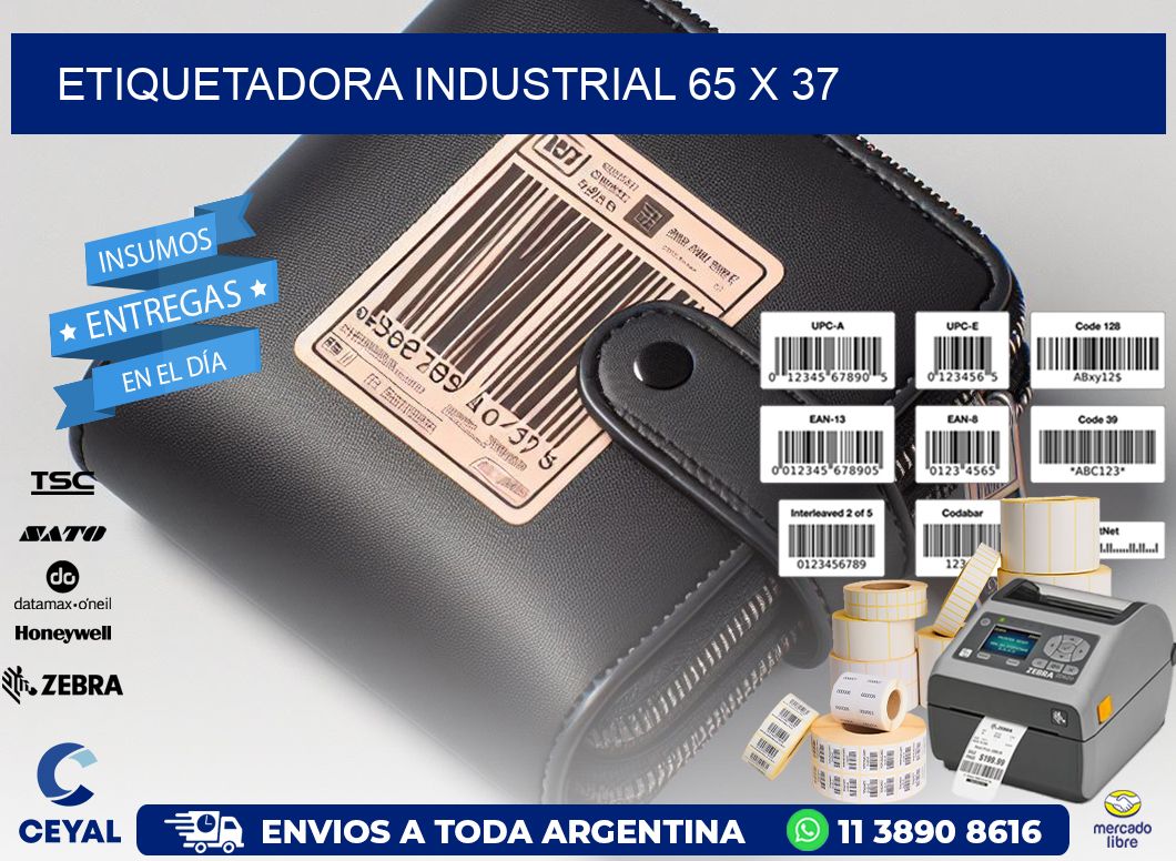 etiquetadora industrial 65 x 37