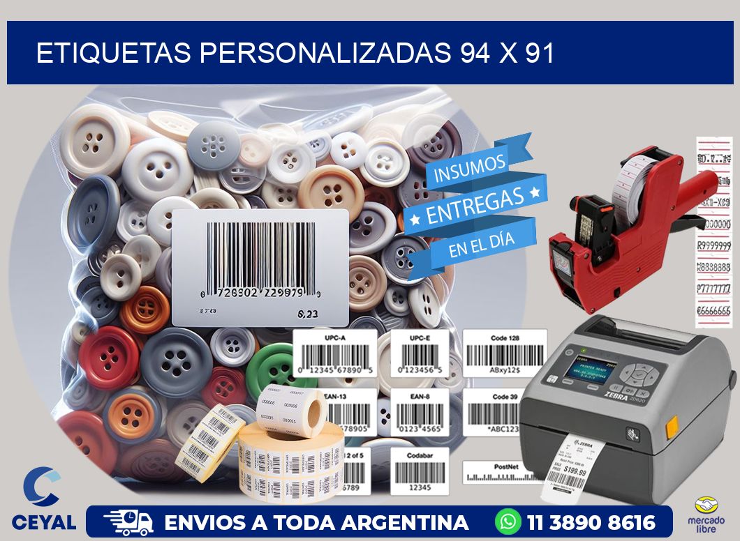 etiquetas personalizadas 94 x 91