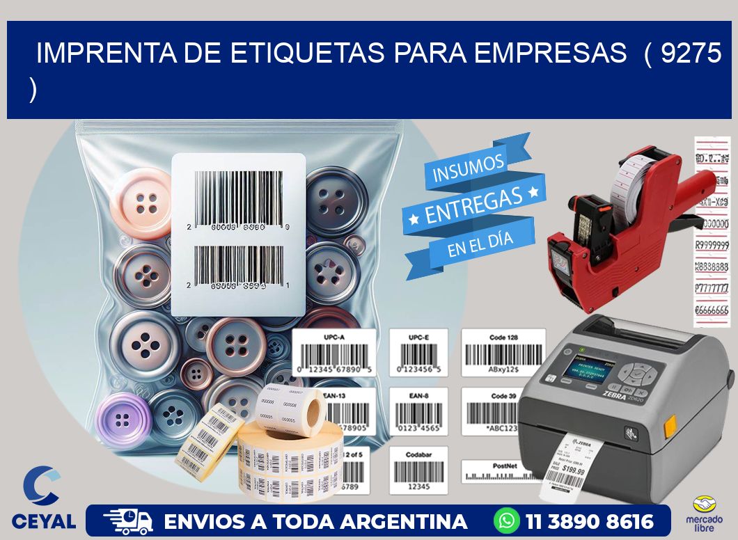 imprenta de etiquetas para empresas ( 9275 )