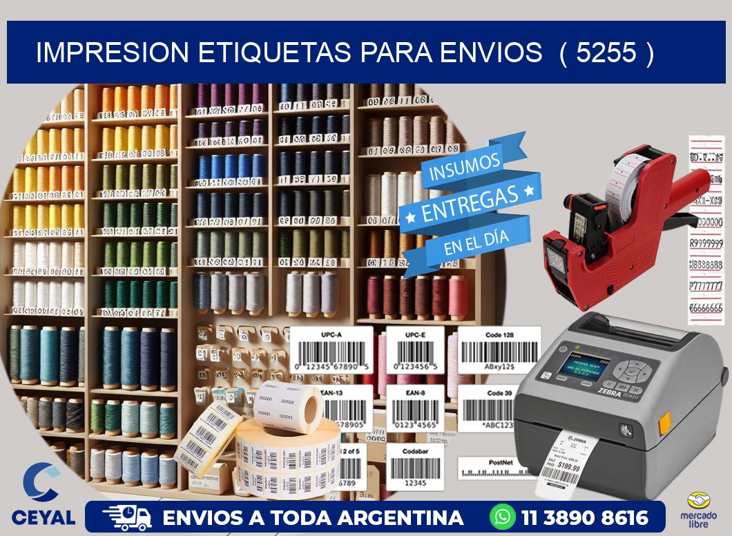 impresion etiquetas para envios ( 5255 )