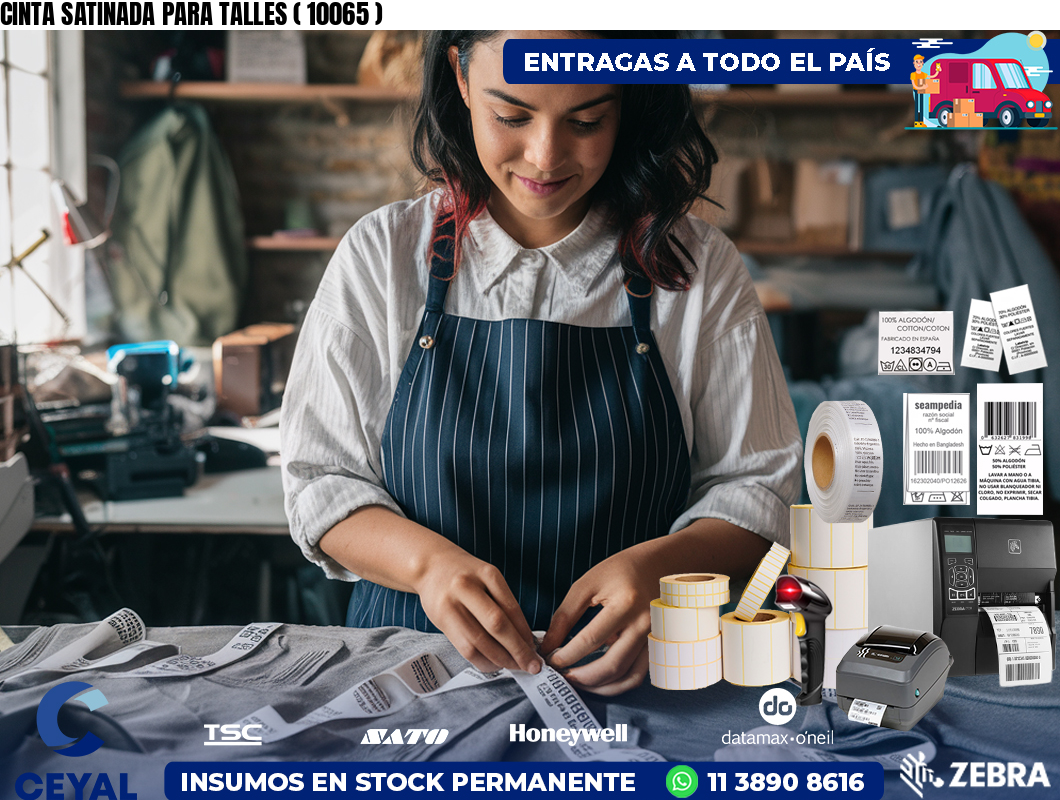 CINTA SATINADA PARA TALLES ( 10065 )