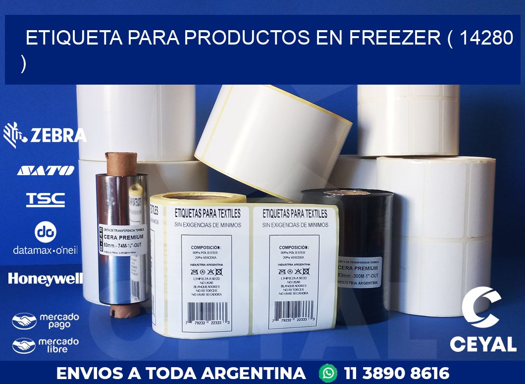 ETIQUETA PARA PRODUCTOS EN FREEZER ( 14280 )