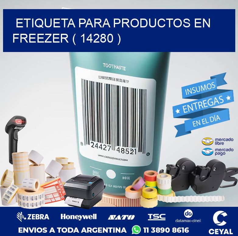 ETIQUETA PARA PRODUCTOS EN FREEZER ( 14280 )
