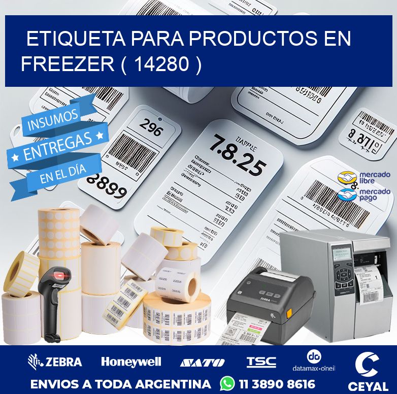 ETIQUETA PARA PRODUCTOS EN FREEZER ( 14280 )