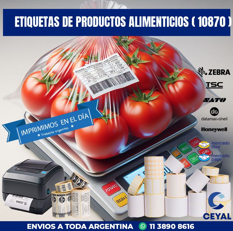 ETIQUETAS DE PRODUCTOS ALIMENTICIOS ( 10870 )