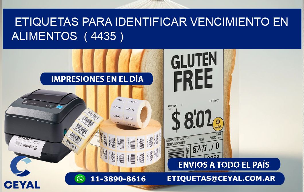 ETIQUETAS PARA IDENTIFICAR VENCIMIENTO EN ALIMENTOS ( 4435 )