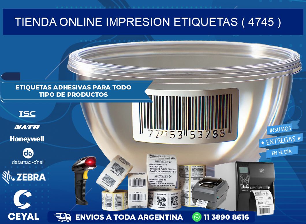 TIENDA ONLINE IMPRESION ETIQUETAS ( 4745 )