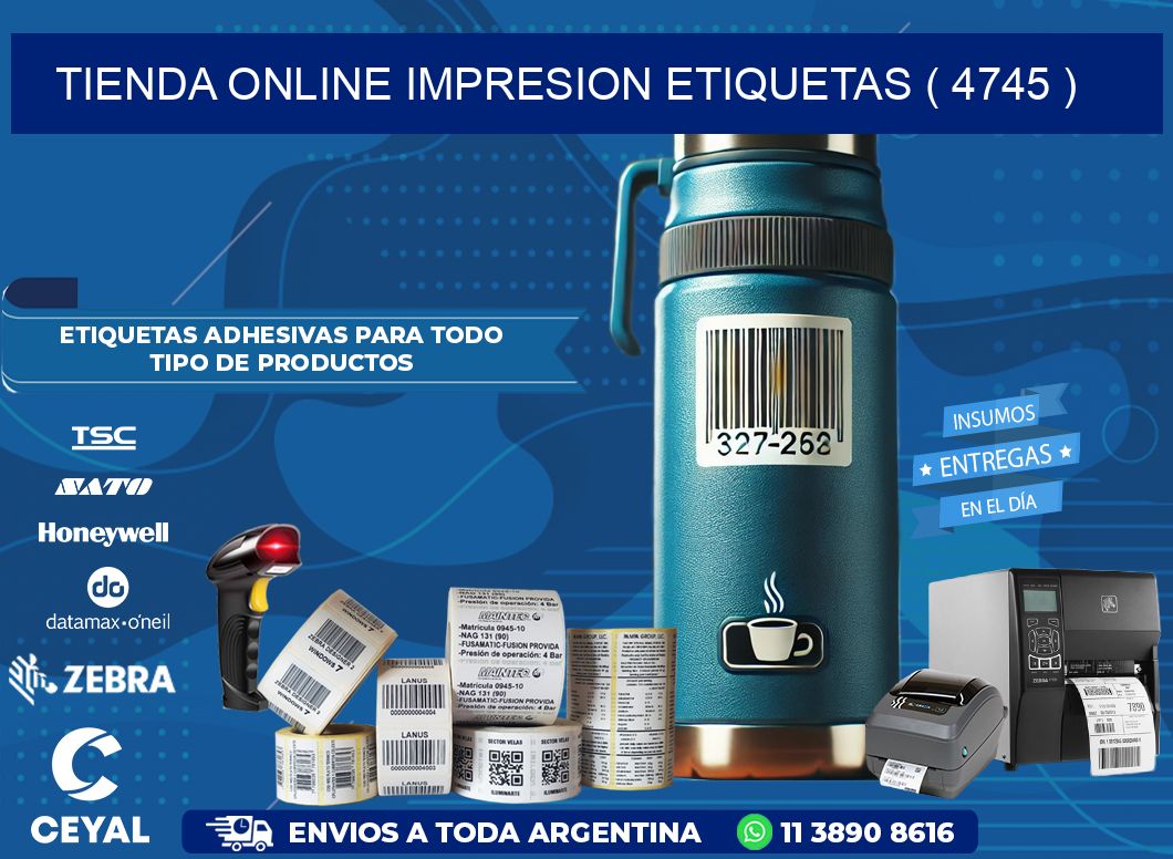 TIENDA ONLINE IMPRESION ETIQUETAS ( 4745 )