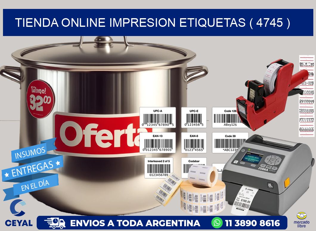 TIENDA ONLINE IMPRESION ETIQUETAS ( 4745 )