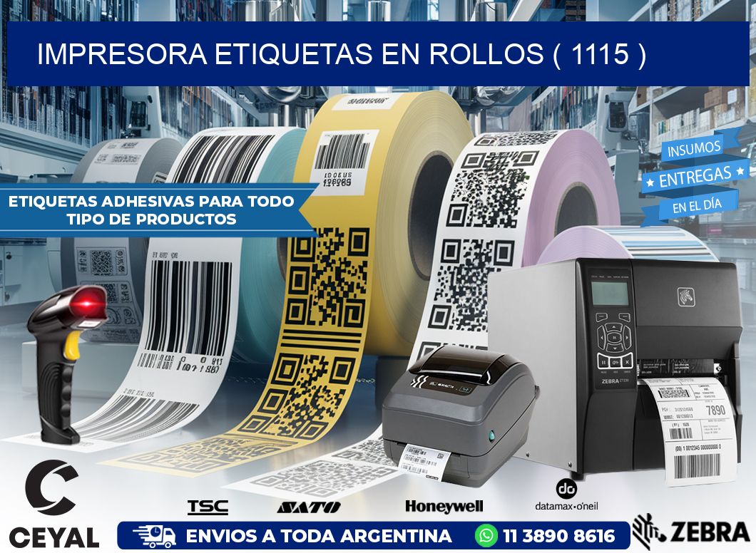 impresora etiquetas en rollos ( 1115 )