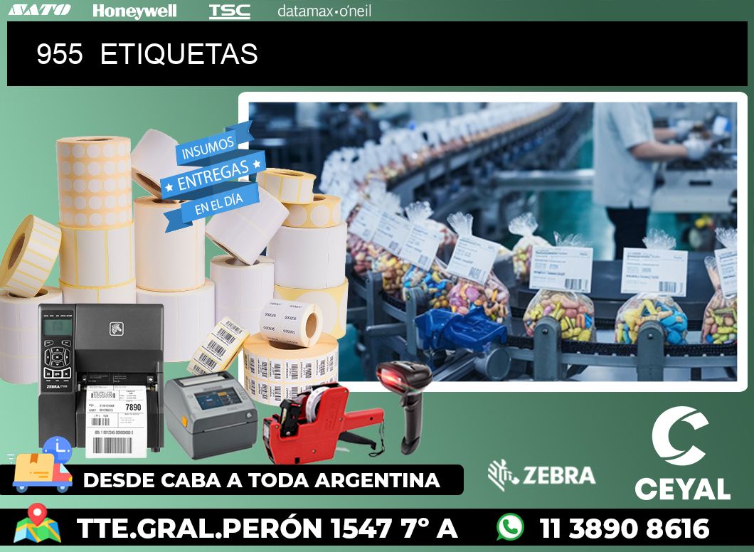 955  ETIQUETAS