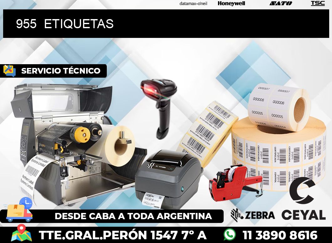 955  ETIQUETAS