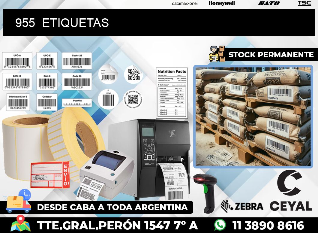 955  ETIQUETAS