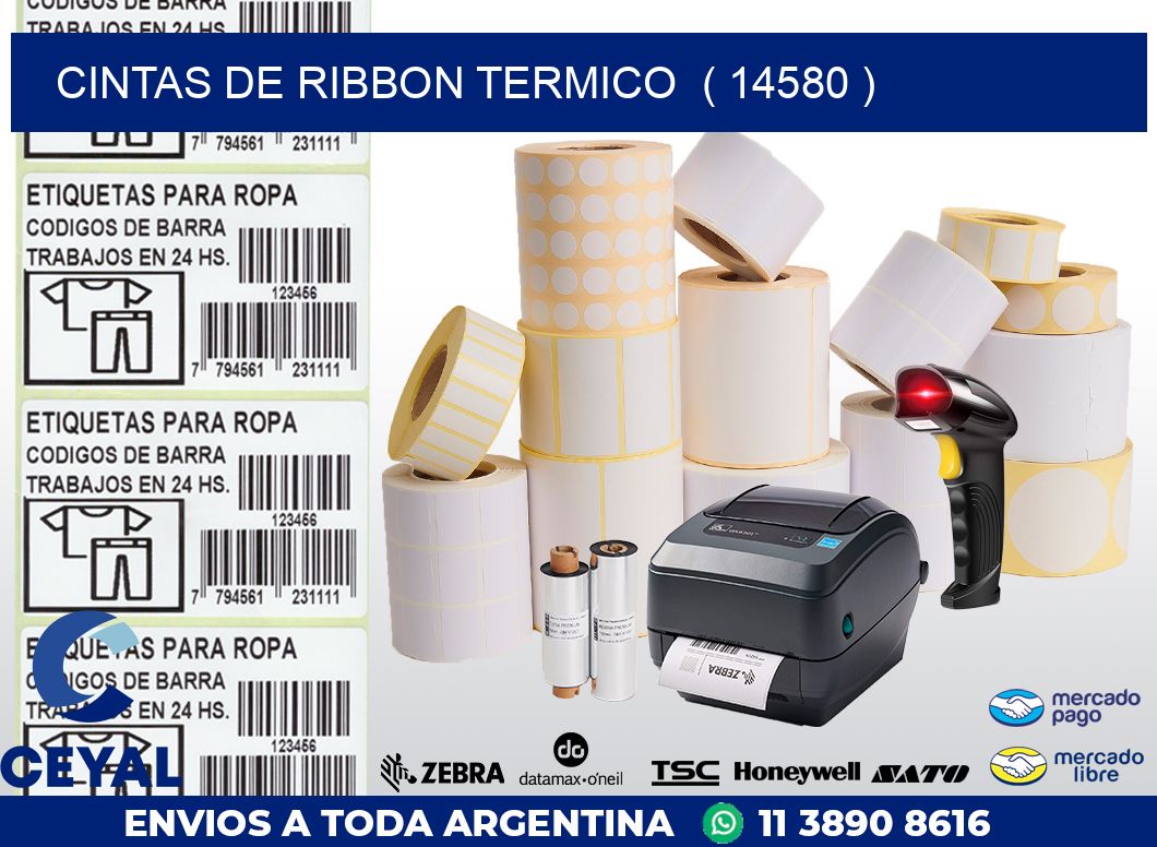CINTAS DE RIBBON TERMICO ( 14580 )