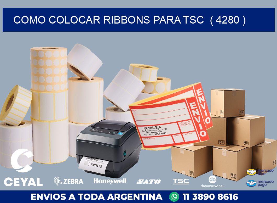 COMO COLOCAR RIBBONS PARA TSC ( 4280 )