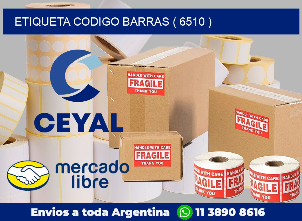 ETIQUETA CODIGO BARRAS ( 6510 )