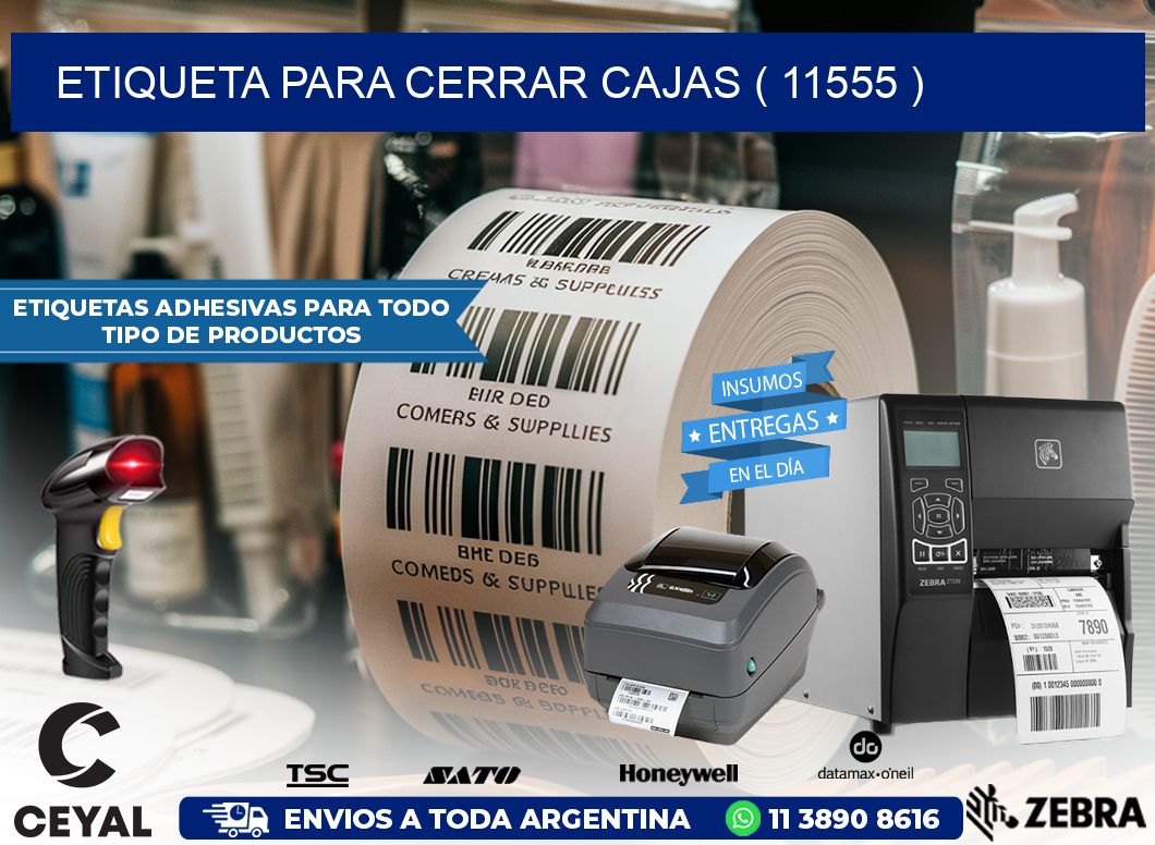 ETIQUETA PARA CERRAR CAJAS ( 11555 )