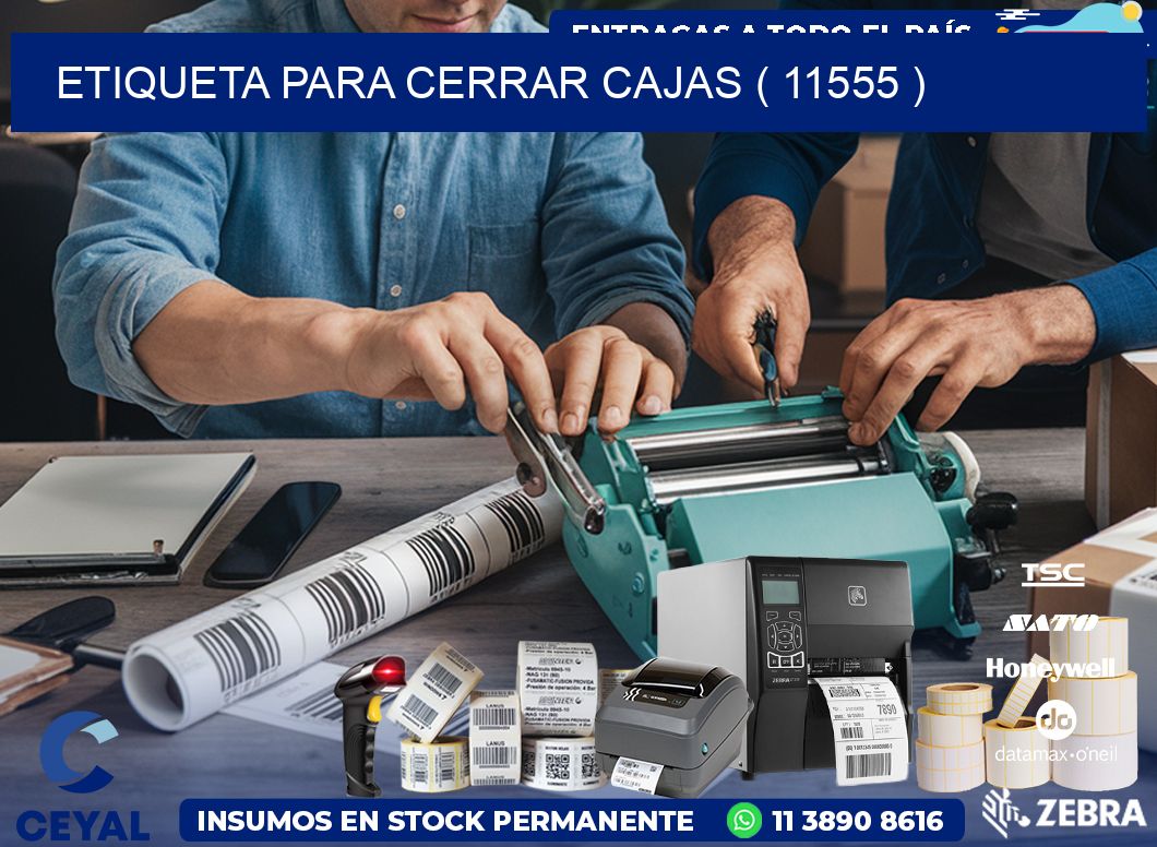 ETIQUETA PARA CERRAR CAJAS ( 11555 )