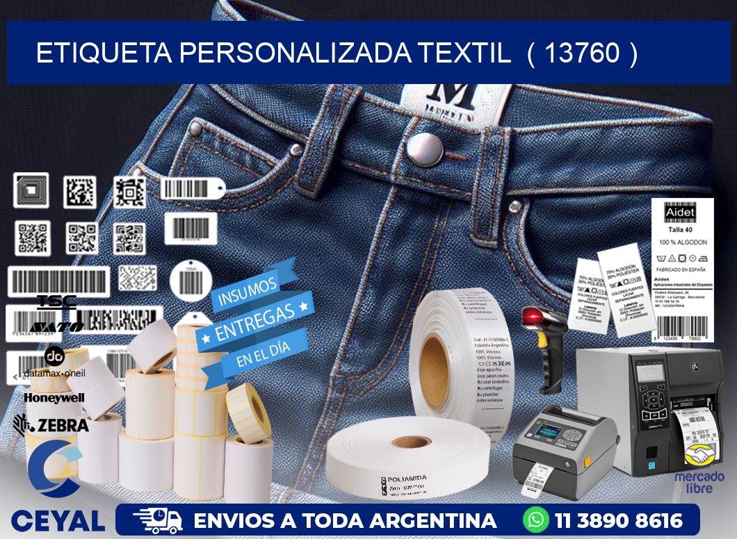 ETIQUETA PERSONALIZADA TEXTIL ( 13760 )