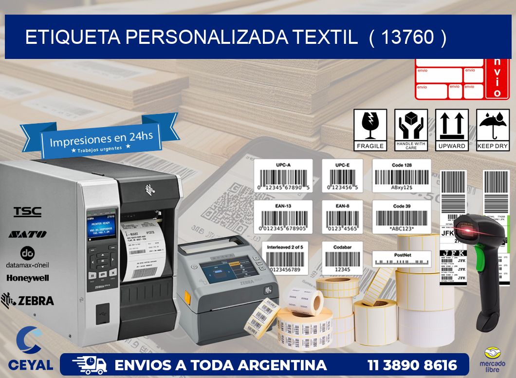 ETIQUETA PERSONALIZADA TEXTIL ( 13760 )