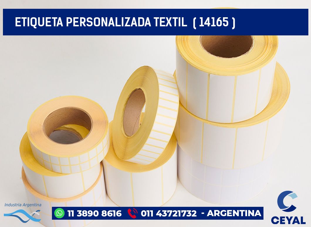ETIQUETA PERSONALIZADA TEXTIL ( 14165 )