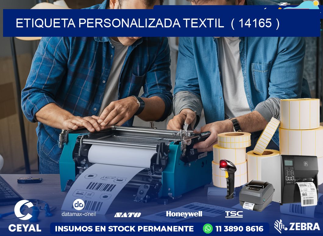 ETIQUETA PERSONALIZADA TEXTIL ( 14165 )