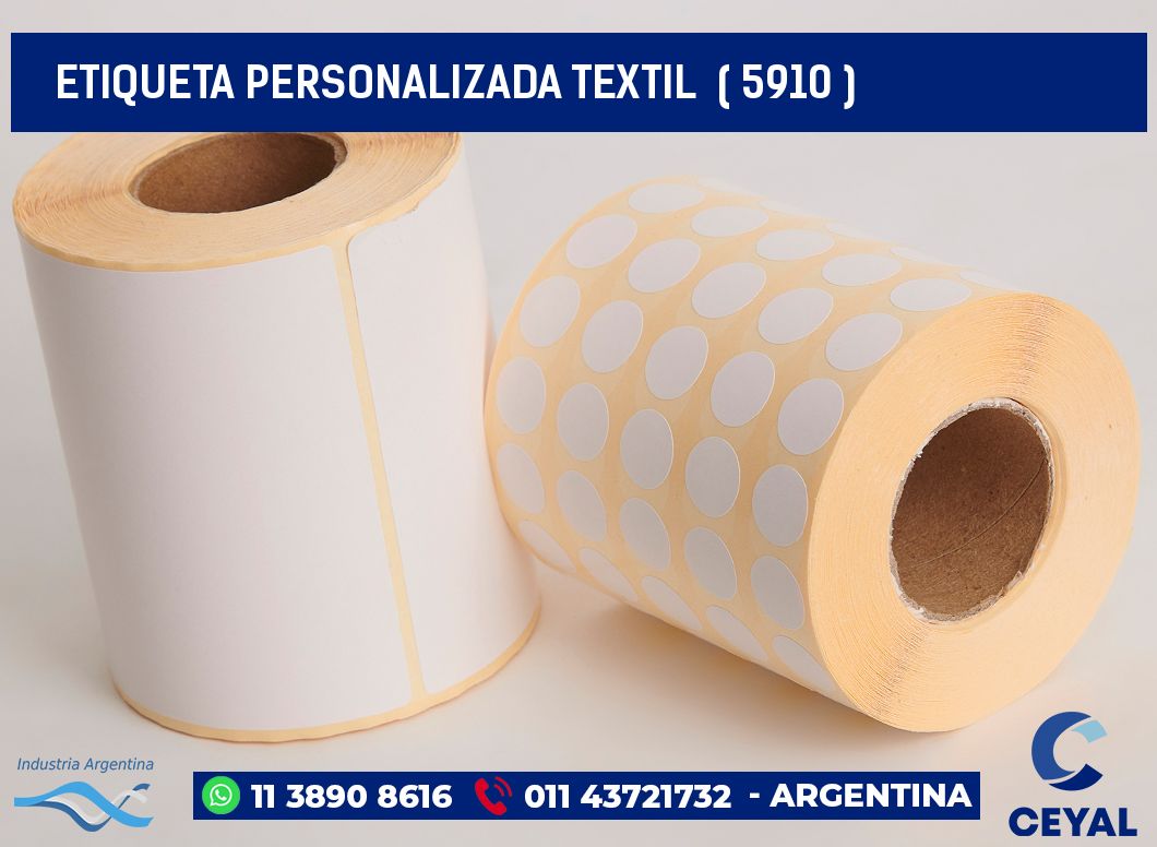 ETIQUETA PERSONALIZADA TEXTIL ( 5910 )