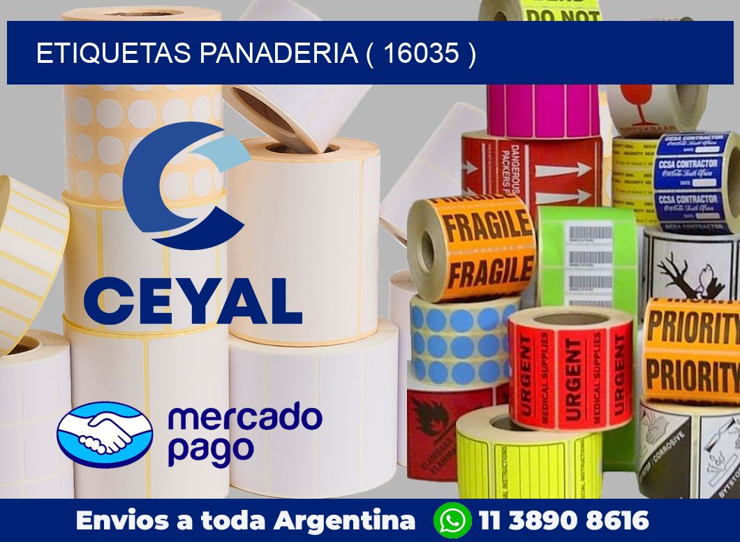 ETIQUETAS PANADERIA ( 16035 )