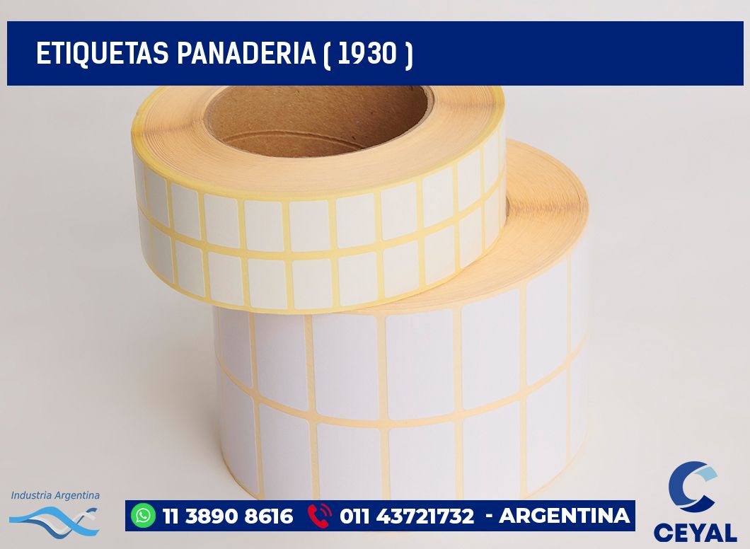 ETIQUETAS PANADERIA ( 1930 )