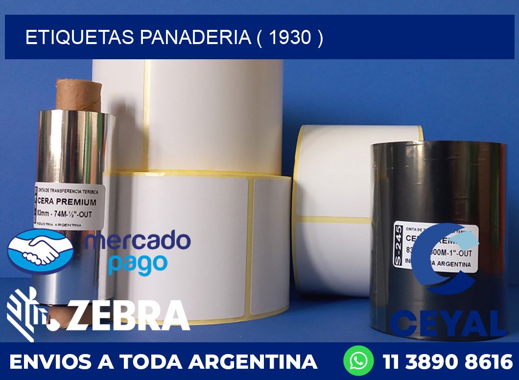 ETIQUETAS PANADERIA ( 1930 )