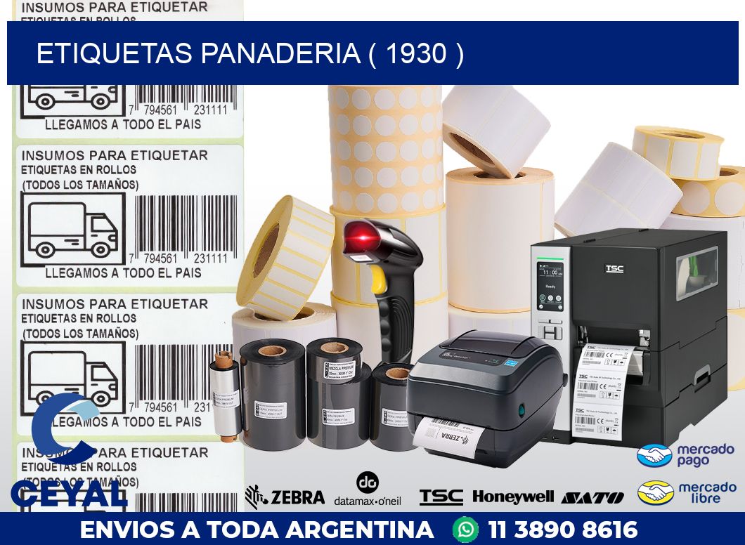 ETIQUETAS PANADERIA ( 1930 )