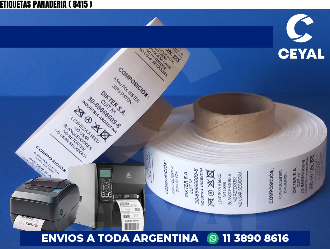 ETIQUETAS PANADERIA ( 8415 )