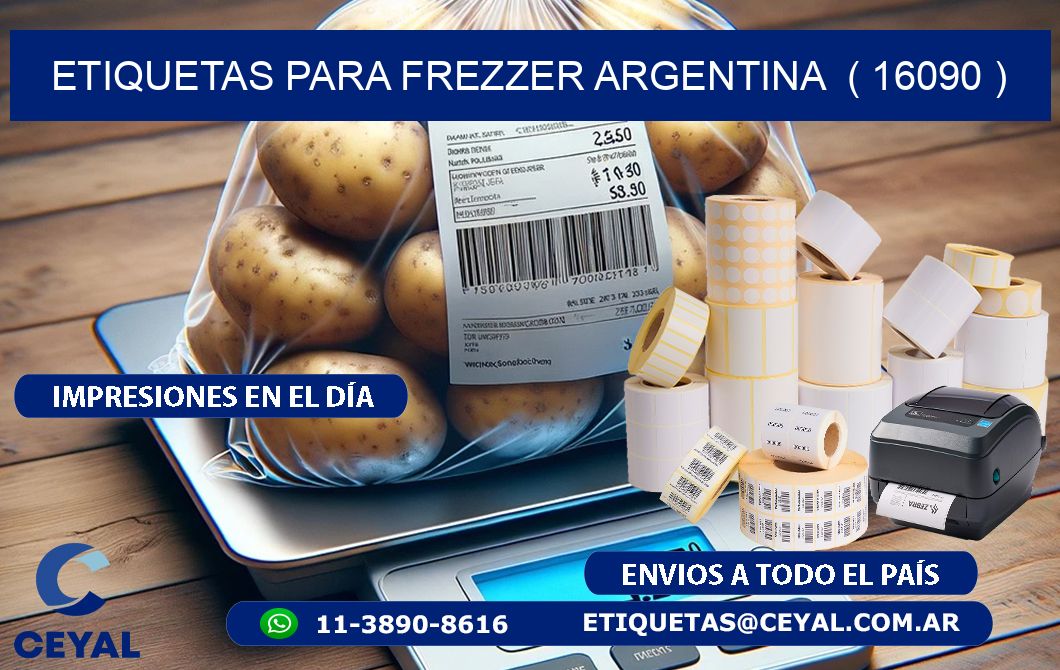 ETIQUETAS PARA FREZZER ARGENTINA  ( 16090 )