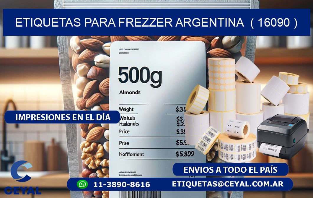ETIQUETAS PARA FREZZER ARGENTINA  ( 16090 )