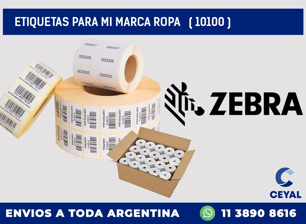 ETIQUETAS PARA MI MARCA ROPA ( 10100 )