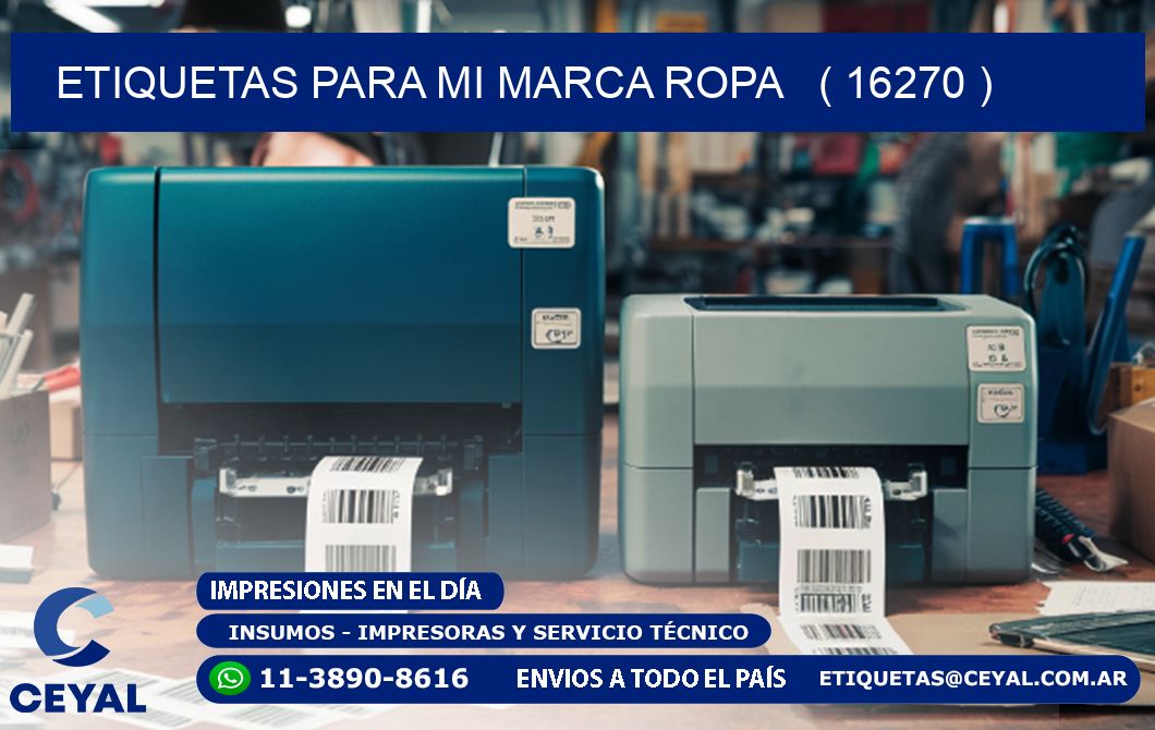 ETIQUETAS PARA MI MARCA ROPA   ( 16270 )