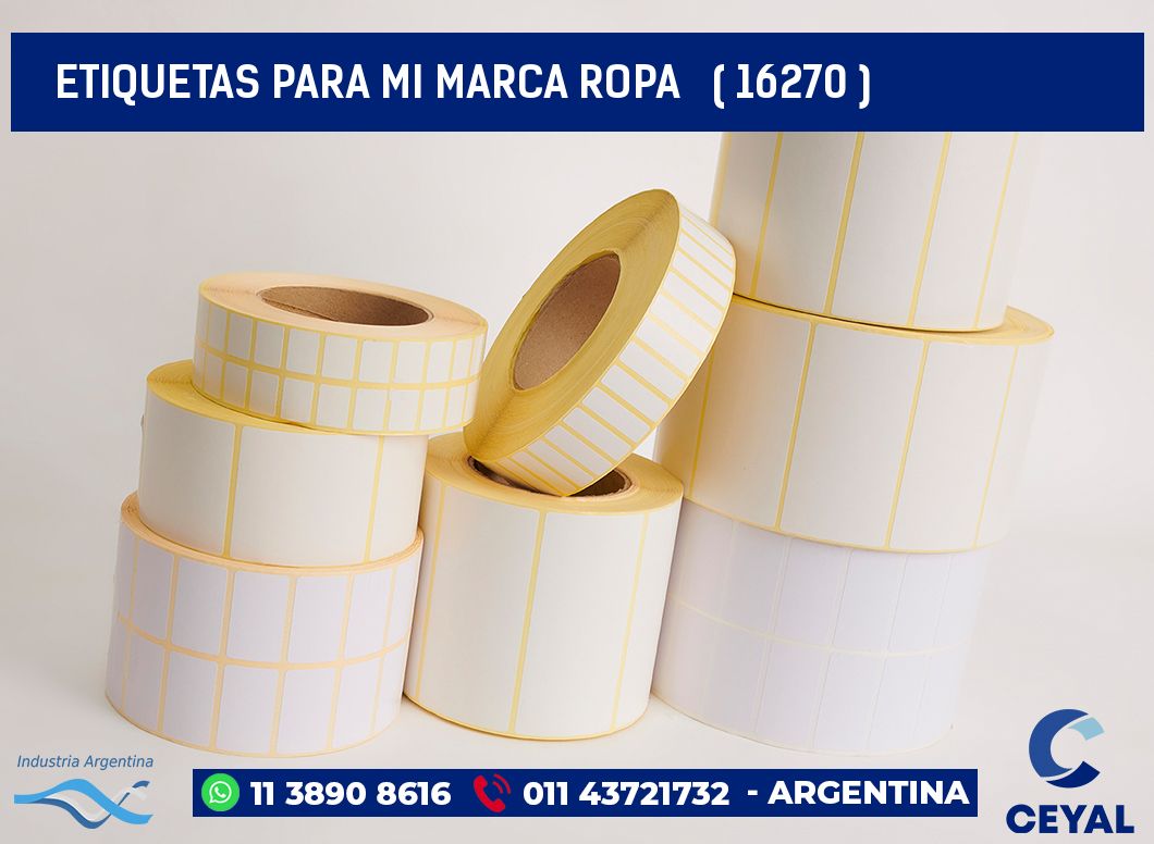 ETIQUETAS PARA MI MARCA ROPA   ( 16270 )